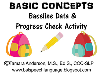 Basic Concepts Baseline Data & Progress Check