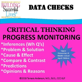 Critical Thinking Progress Monitoring