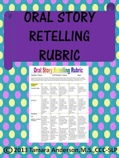 Oral Story Retelling Rubric
