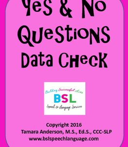 Yes & No Questions Data Collection